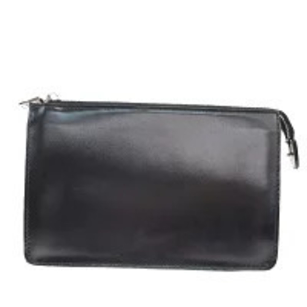 Gucci Leather Pouch Clutch Black
